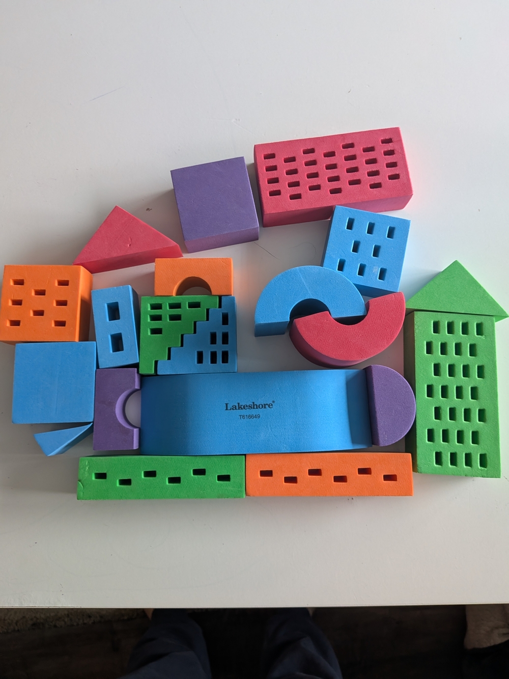 Lakeshore Multicolor Foam Building Blocks Set - Bright Colors